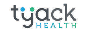 The Tyack Health logo, the words 'Tyack Health' with two circles above the y, one blue and one green.