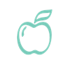 An icon of an apple