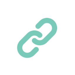 An icon of a single chain link