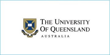 The University of Queensland's logo, a crest with the words 'The University of Queensland' to the left of it